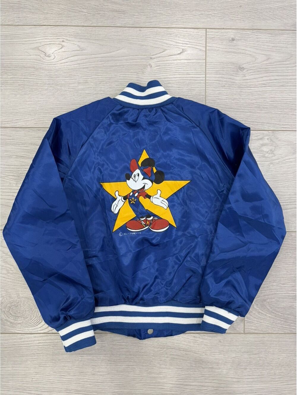 Vtg Mickey Mouse Kids Baby Toddler Satin Jacket Disney 6/7